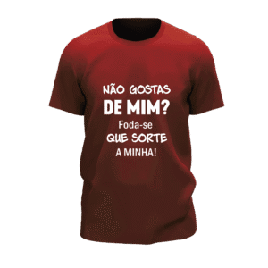 T-shirt A sorte é minha T-shirt A sorte é minha